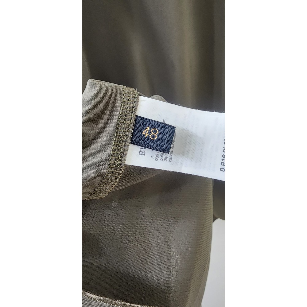 Les Copains Olive Green Batwing Sleeve Oversized Blouse Top IT 48 US XL - Picture 5 of 8